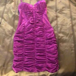 Bebe Purple party dress